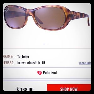 Ray-Ban Polarized Women’s Tortoise Sunglasses